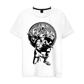 Мужская футболка хлопок с принтом Какаси Копи-Ниндзя , 100% хлопок | прямой крой, круглый вырез горловины, длина до линии бедер, слегка спущенное плечо. | anime | анимэ | анме