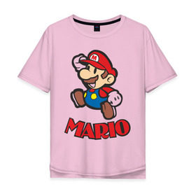 Мужская футболка хлопок Oversize с принтом Super Mario (3) , 100% хлопок | свободный крой, круглый ворот, “спинка” длиннее передней части | nintendo | марио | нинтендо