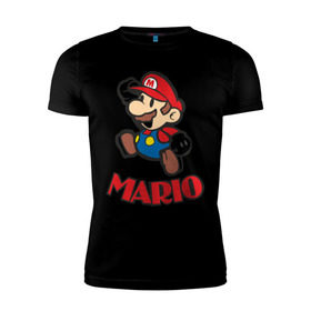 Мужская футболка премиум с принтом Super Mario (3) , 92% хлопок, 8% лайкра | приталенный силуэт, круглый вырез ворота, длина до линии бедра, короткий рукав | nintendo | марио | нинтендо