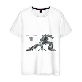 Мужская футболка хлопок с принтом Transformer jazz , 100% хлопок | прямой крой, круглый вырез горловины, длина до линии бедер, слегка спущенное плечо. | anime | аниме | анимэ