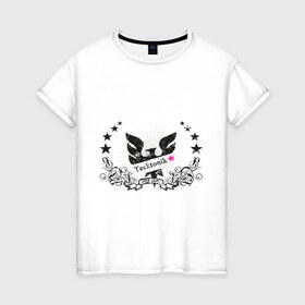 Женская футболка хлопок с принтом Tecktonik (4) , 100% хлопок | прямой крой, круглый вырез горловины, длина до линии бедер, слегка спущенное плечо | club | dance | music | tecktonik | клуб | клубная | тектоник