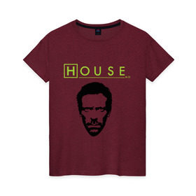 Женская футболка хлопок с принтом Доктор Хаус , 100% хлопок | прямой крой, круглый вырез горловины, длина до линии бедер, слегка спущенное плечо | everybody lies | haus | house | все лгут | доктор | хауз | хаус | хью лори
