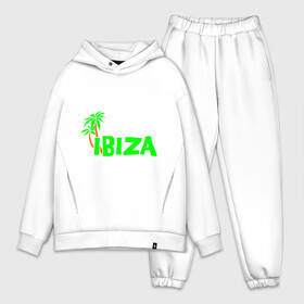Мужской костюм хлопок OVERSIZE с принтом Ibiza ,  |  | ibiza | ибица | пальмы | фестиваль