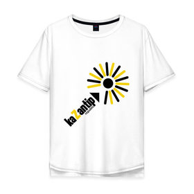 Мужская футболка хлопок Oversize с принтом kaZantip (1) , 100% хлопок | свободный крой, круглый ворот, “спинка” длиннее передней части | kazan | kazantip | казан | казантип | фестиваль