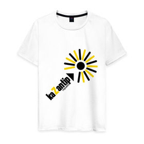 Мужская футболка хлопок с принтом kaZantip (1) , 100% хлопок | прямой крой, круглый вырез горловины, длина до линии бедер, слегка спущенное плечо. | kazan | kazantip | казан | казантип | фестиваль