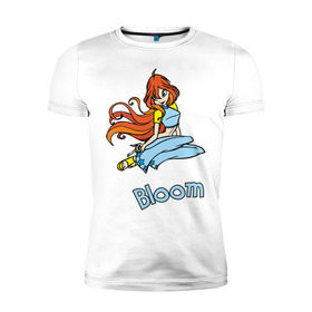 Мужская футболка премиум с принтом WinX bloom , 92% хлопок, 8% лайкра | приталенный силуэт, круглый вырез ворота, длина до линии бедра, короткий рукав | bloom | winx | винкс