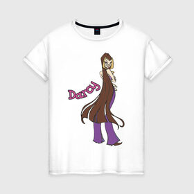 Женская футболка хлопок с принтом WinX darcy , 100% хлопок | прямой крой, круглый вырез горловины, длина до линии бедер, слегка спущенное плечо | darcy | winx | винкс