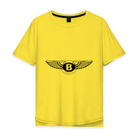 Мужская футболка хлопок Oversize с принтом Bentley , 100% хлопок | свободный крой, круглый ворот, “спинка” длиннее передней части | bentley | авто | авто2012 | автобренды | автомобиль | бентли | машинки | машины | тачки