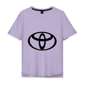 Мужская футболка хлопок Oversize с принтом Toyota (2) , 100% хлопок | свободный крой, круглый ворот, “спинка” длиннее передней части | toyota | авто | автобренды | автомобиль | машинки | машины | тачки | тойота