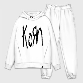 Мужской костюм хлопок OVERSIZE с принтом Korn ,  |  | korn | metal | rock | корн | логотип | метал | музыка | рок | рок группа | рок группы