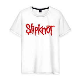 Мужская футболка хлопок с принтом Slipknot (1) , 100% хлопок | прямой крой, круглый вырез горловины, длина до линии бедер, слегка спущенное плечо. | metall | punk | rock | slipknot | метал | металл | нью метал | панк | панк рок | рок