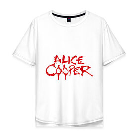 Мужская футболка хлопок Oversize с принтом Alice Cooper , 100% хлопок | свободный крой, круглый ворот, “спинка” длиннее передней части | Тематика изображения на принте: alice cooper | metal | rock | логотип | метал | музыка | музыкант | рок | рок музыка | элис купер