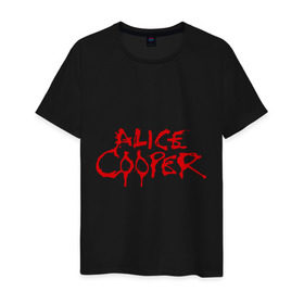 Мужская футболка хлопок с принтом Alice Cooper , 100% хлопок | прямой крой, круглый вырез горловины, длина до линии бедер, слегка спущенное плечо. | Тематика изображения на принте: alice cooper | metal | rock | логотип | метал | музыка | музыкант | рок | рок музыка | элис купер