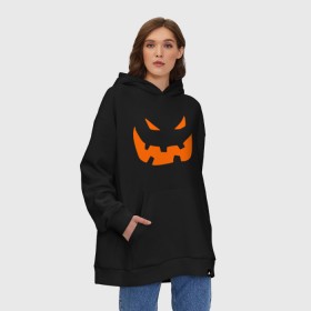 Худи SuperOversize хлопок с принтом Halloween smile , 70% хлопок, 30% полиэстер, мягкий начес внутри | карман-кенгуру, эластичная резинка на манжетах и по нижней кромке, двухслойный капюшон
 | halloveen | halloven | hallovin | hallowen | halowin | helloveen | helloven | hellovin | hellowen | helowin | день всех святых | халловин | халлоуин | халлувин | халоуин | халувин | халуин | хеллоуин | хелоуин | хелувин | хелуин | хэлловин