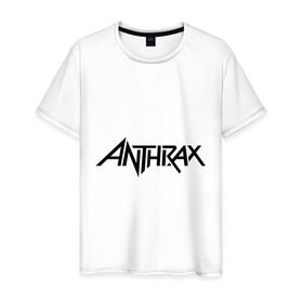 Мужская футболка хлопок с принтом Anthrax , 100% хлопок | прямой крой, круглый вырез горловины, длина до линии бедер, слегка спущенное плечо. | Тематика изображения на принте: anthrax | hard rock | metal | rock | логотип | метал | музыка | рок | рок группа | рок группы | хард рок