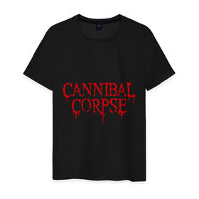 Мужская футболка хлопок с принтом Cannibal Corpse , 100% хлопок | прямой крой, круглый вырез горловины, длина до линии бедер, слегка спущенное плечо. | heavy metal | metal | rock | trash metal | альтернатива | квартет | лица | метал | рок | рок группа | рок группы | трэш метал | хеви метал