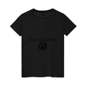 Женская футболка хлопок с принтом Dream Theater , 100% хлопок | прямой крой, круглый вырез горловины, длина до линии бедер, слегка спущенное плечо | heavy metal | metal | rock | trash metal | квартет | метал | рок | рок группа | рок группы | трэш метал | хеви метал