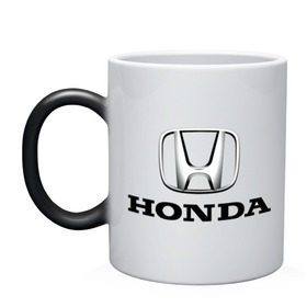Кружка хамелеон с принтом Honda , керамика | меняет цвет при нагревании, емкость 330 мл | honda | авто | автобренды | автомобиль | машинки | машины | тачки | хонда