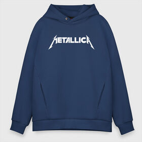 Мужское худи Oversize хлопок с принтом Metallica , френч-терри — 70% хлопок, 30% полиэстер. Мягкий теплый начес внутри —100% хлопок | боковые карманы, эластичные манжеты и нижняя кромка, капюшон на магнитной кнопке | rock