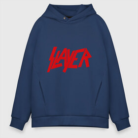 Мужское худи Oversize хлопок с принтом Slayer , френч-терри — 70% хлопок, 30% полиэстер. Мягкий теплый начес внутри —100% хлопок | боковые карманы, эластичные манжеты и нижняя кромка, капюшон на магнитной кнопке | metall | rock | slayer | метал | металл | рок