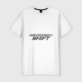 Мужская футболка премиум с принтом Need for speed: SHIFT , 92% хлопок, 8% лайкра | приталенный силуэт, круглый вырез ворота, длина до линии бедра, короткий рукав | need for speed | nfs | shift | гонки | нфс