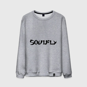 Мужской свитшот хлопок с принтом Soulfly , 100% хлопок |  | soulfly | панк | рок | соулфлай