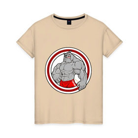 Женская футболка хлопок с принтом bulldog , 100% хлопок | прямой крой, круглый вырез горловины, длина до линии бедер, слегка спущенное плечо | powerlifting