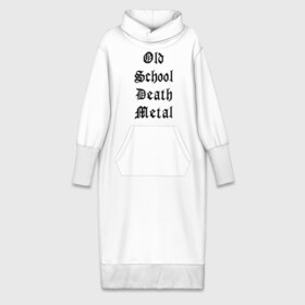 Платье удлиненное хлопок с принтом Old school death metal ,  |  | old school | металлика