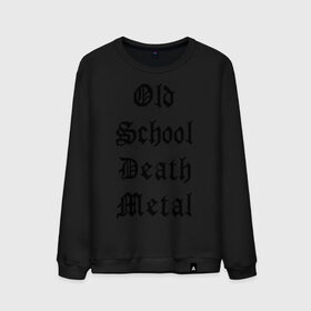 Мужской свитшот хлопок с принтом Old school death metal , 100% хлопок |  | old school | металлика