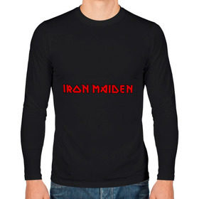 Мужской лонгслив хлопок с принтом Iron Maiden , 100% хлопок |  | iron maiden | айрон майден | панк | рок | символика iron maiden