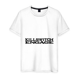 Мужская футболка хлопок с принтом Killswitch Engage , 100% хлопок | прямой крой, круглый вырез горловины, длина до линии бедер, слегка спущенное плечо. | killswitch engage | rock | группы | рок