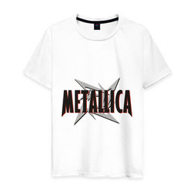 Мужская футболка хлопок с принтом Металлика , 100% хлопок | прямой крой, круглый вырез горловины, длина до линии бедер, слегка спущенное плечо. | heavy metal | metal | metalica | metallica | metallika | rock | trash metal | альтернатива | квартет | лица | метал | металика | рок | рок группа | рок группы | трэш метал | хеви метал