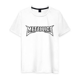 Мужская футболка хлопок с принтом Metallica (2) , 100% хлопок | прямой крой, круглый вырез горловины, длина до линии бедер, слегка спущенное плечо. | металлика