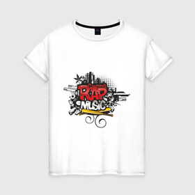 Женская футболка хлопок с принтом gangsta rap music , 100% хлопок | прямой крой, круглый вырез горловины, длина до линии бедер, слегка спущенное плечо | gangsta | gansta | hip | hip hop | hop | music | rap | графити | граффити | рэп | рэпчина | хип | хип хоп | хипхоп | хоп