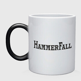 Кружка хамелеон с принтом Hammerfall , керамика | меняет цвет при нагревании, емкость 330 мл | 