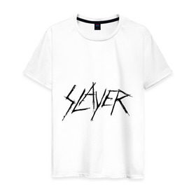 Мужская футболка хлопок с принтом Slayer (2) , 100% хлопок | прямой крой, круглый вырез горловины, длина до линии бедер, слегка спущенное плечо. | alternative rock | pank | punk | rock | альтернативный рок | метал | панк | рок | тяжелая музыка | хард рок | хеви метал