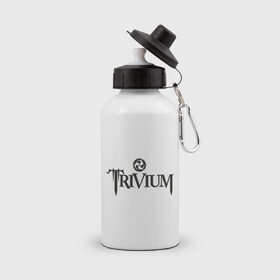 Бутылка спортивная с принтом Trivium , металл | емкость — 500 мл, в комплекте две пластиковые крышки и карабин для крепления | 