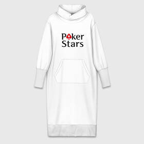 Платье удлиненное хлопок с принтом Poker Stars ,  |  | pokerstars