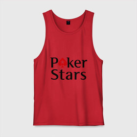 Мужская майка хлопок с принтом Poker Stars , 100% хлопок |  | pokerstars