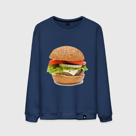 Мужской свитшот хлопок с принтом Гамбургер , 100% хлопок |  | burger | fastfood | gamburger | бургер | гамбургер | еда | пища | фаст фуд | фастфуд
