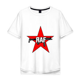 Мужская футболка хлопок Oversize с принтом Фракция Красной Армии , 100% хлопок | свободный крой, круглый ворот, “спинка” длиннее передней части | raf | армии | армия | красная армия | красная звезда | красной | партизаны | террористы | фракция