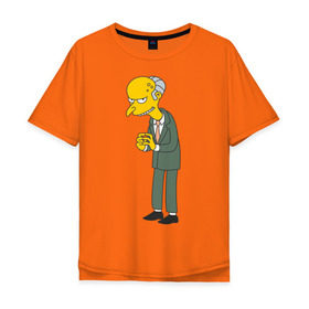 Мужская футболка хлопок Oversize с принтом Charles Montgomery Burns , 100% хлопок | свободный крой, круглый ворот, “спинка” длиннее передней части | Тематика изображения на принте: simpsons | симпсоны | симсоны