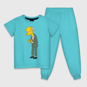 Детская пижама хлопок с принтом Charles Montgomery Burns , 100% хлопок |  брюки и футболка прямого кроя, без карманов, на брюках мягкая резинка на поясе и по низу штанин
 | Тематика изображения на принте: simpsons | симпсоны | симсоны