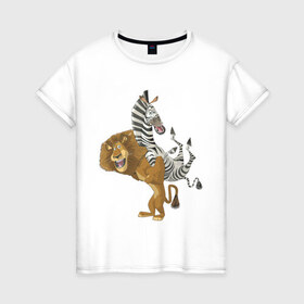Женская футболка хлопок с принтом Мадагаскар (7) , 100% хлопок | прямой крой, круглый вырез горловины, длина до линии бедер, слегка спущенное плечо | madagascar | мадагаскар