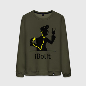 Мужской свитшот хлопок с принтом iBolit , 100% хлопок |  | apple | ibolit | mac | айболит | мак