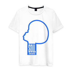 Мужская футболка хлопок с принтом soul music , 100% хлопок | прямой крой, круглый вырез горловины, длина до линии бедер, слегка спущенное плечо. | джаз | музыка | соул