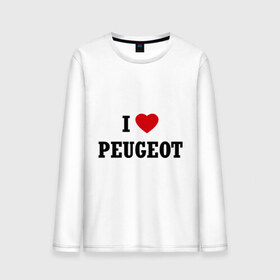 Мужской лонгслив хлопок с принтом I love Peugeot , 100% хлопок |  | Тематика изображения на принте: auto | i love peugeot | peugeot | авто | автомобильные | машины | пежо | тачки