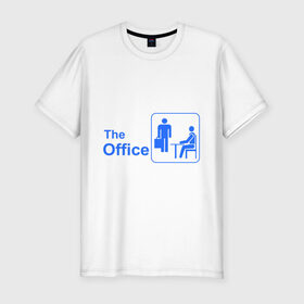Мужская футболка премиум с принтом The office , 92% хлопок, 8% лайкра | приталенный силуэт, круглый вырез ворота, длина до линии бедра, короткий рукав | Тематика изображения на принте: office | the office | the ofice | офис
