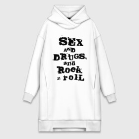 Платье-худи хлопок с принтом Sex and drugs and rock n roll (2) ,  |  | drugs | rock | rocknroll | рок | рок н ролл | рокролл