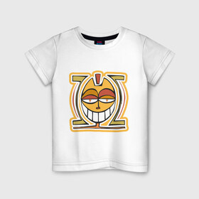Детская футболка хлопок с принтом Egiptian Smile , 100% хлопок | круглый вырез горловины, полуприлегающий силуэт, длина до линии бедер | egiptian smile | ethno | древний египет | египетский смайл | смайлик | этнический стиль | этно